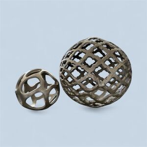 Decorative Metal Sphere Set